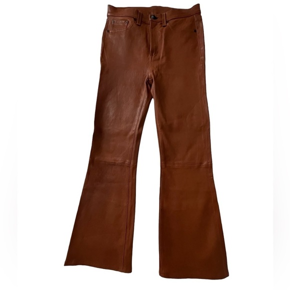 Rag and Bone -Hana Jean brown leather NWT - Picture 2 of 7